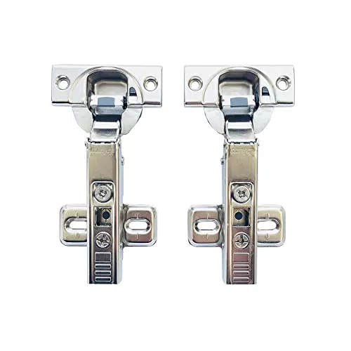 Blum Clip Top BLUMOTION 110 Grad Eckanschlag Standard Scharnier71MB3550 mit Soft Close Automatikscharnier Integriert Dämpfung Küchenschrank Kleiderschrank Schranktür Möbel Scharniere 2 Stück
