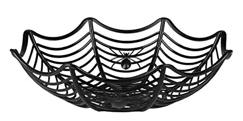 Boland 74552 - Halloween-Korb Spinnennetz, Dekoration