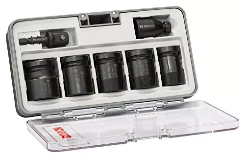 Bosch Professional 7tlg. Steckschlüsseleinsätze-Set für Sechskantschrauben