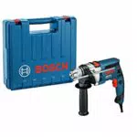 Bosch Professional GSB 16 RE Schlagbohrmaschine + Schnellspannbohrfutter 13 mm + Tiefenanschlag 210 mm + Zusatzhandgriff + Koffer