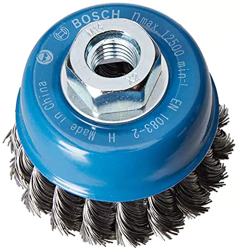 Bosch Professional Topfbürste Stahl gezopfter Draht für Winkelschleifer