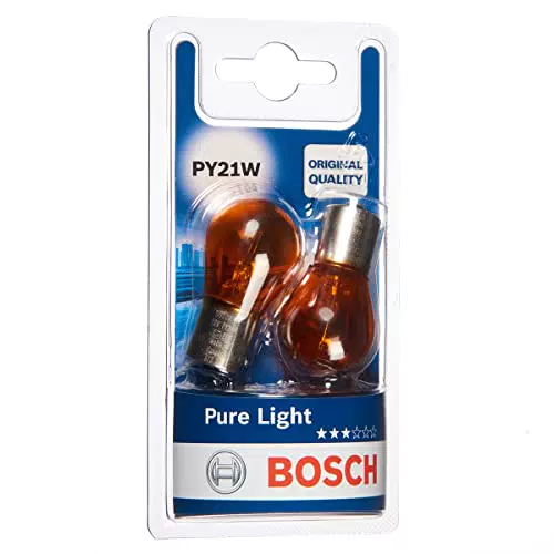 Bosch PY21W Pure Light Fahrzeuglampen - 12 V 21 W BAU15s - 2 Stücke