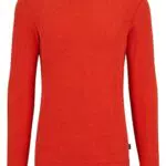BOSS Herren Tempest Slim-Fit Longsleeve aus Baumwolle mit Waffelstruktur Rot L
