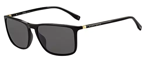 BOSS Hugo Unisex 0665/s/it Sunglasses, 2M2/IR Black Gold