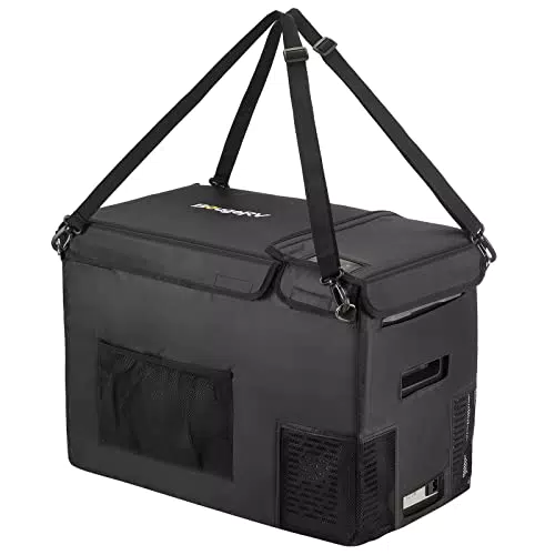 BougeRV CRPRO 30 Schutzhülle, 12 Volt tragbare Auto-Kühlschrank 600D Tragetasche nur für CRPRO 29L Kühlbox