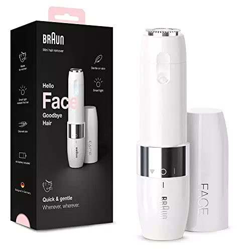 Braun Face Mini-Haarentferner, elektrischer Gesichtshaarentferner für Damen