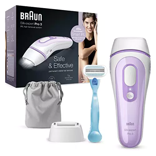 Braun IPL Silk Expert Pro 3 Haarentfernungsgerät, für dauerhaft sichtbare Haarentfernung