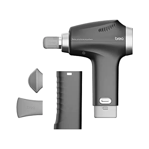 Breo Massage gun, Mini Massagepistole mit 3 Massageköpfen