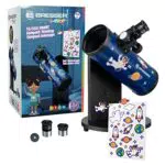Bresser Junior Spiegelteleskop 76/300 Kompakt-Teleskop SMART mit benutzerfreundlicher Dobson-Montierung
