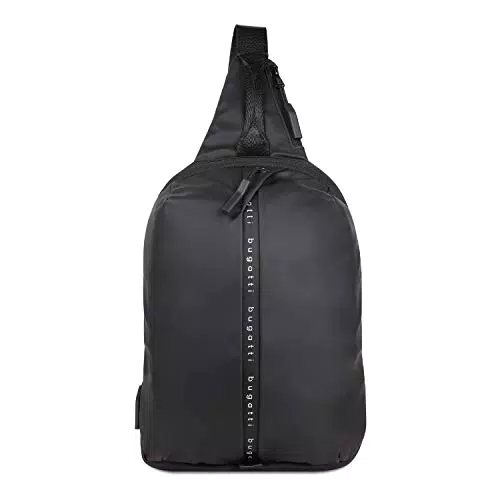 bugatti blanc Sling Bag - vielseitiger Crossbody Rucksack - Schultertasche in schwarz