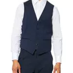 bugatti Herren 780200-99801 Anzugweste, Blau, 50