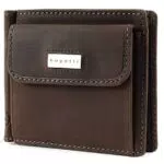 bugatti Hunter RFID Dollarclip 8CC Metal Logo Brown