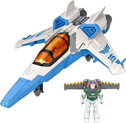 Buzz Lightyear Disney and Pixar Lightyear Toys, Buzz Lightyear Figure with Blast and Battle XL-15 Spaceship