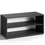 byLIVING TV Stand VICTORIA / kleines Regal schwarz / Beistelltisch 90 cm breit / Wohnzimmertisch / Schrank / TV Bank / TV Tisch / Schwarz / 90 x 45 x 39 cm