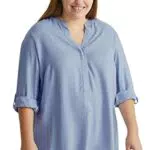 C&A Bluse hellblau 50