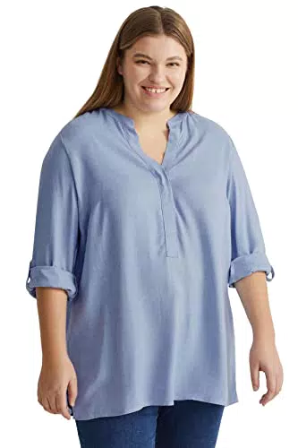 C&A Bluse hellblau 50