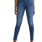 C&A Damen 5-Pocket Jeans Casual Skinny Mid Rise/Mid Waist Stretch|Baumwolle|Denim|Lycra Jeans-blau 42 S-L-R