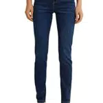 C&A Damen 5-Pocket Shapewear Jeans Casual Slim High Rise/High Waist Stretch|Baumwolle|Denim|Lycra Jeans-blau 40 Lang S-L-R
