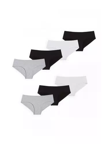 C&A Damen Hipster Unterwäsche Stretch|Baumwolle 7er Pack|Multipack weiß S