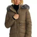 C&A Damen Steppjacke Polyester Nicht wasserfest dunkelgrün 36