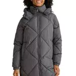 C&A Damen Steppmantel Polyester Puffer coat Relaxed Fit dunkelgrau 50