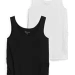 C&A Damen Tanktop Umstandsmode Ärmellos 2er Pack|Multipack schwarz XL