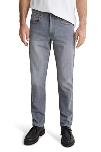 C&A Herren 5-Pocket Jeans Casual Slim Lycra|Stretch|Polyester|Baumwolle|Denim Jeans-hellgrau W32 L32
