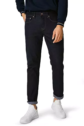 C&A Herren 5-Pocket Jeans Casual Slim Stretch|Baumwolle|Denim Jeans-dunkelblau W34 L30
