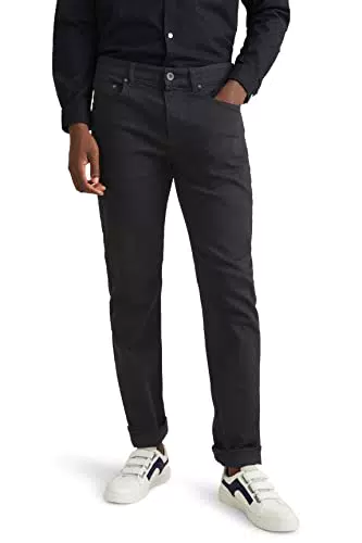 C&A Herren 5-Pocket Jeans Casual Straight Stretch|Baumwolle|Denim|Lycra schwarz W36 L30