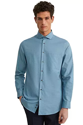 C&A Herren Hemd Langärmelig grün 2XL