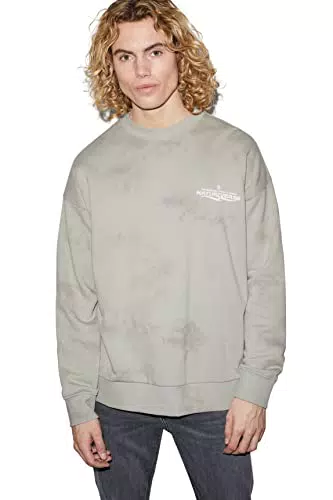 C&A Herren Hoody Rundhalsausschnitt Batik beige XL