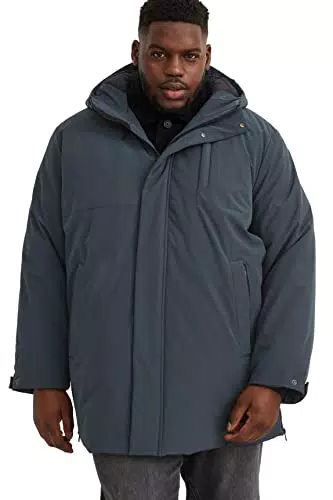 C&A Herren Parka Polyester|Stretch dunkelgrau 4XL