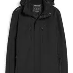 C&A Herren Parka Softshell|Synthetisch|Stretch schwarz S