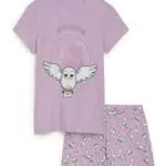 C&A Kinder Mädchen Pyjama Multipack Regular Fit Motivprint|Bedruckt Harry Potter Hellviolett 122