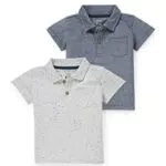 C&A Multipack 2er - Baby-Poloshirt blau 74