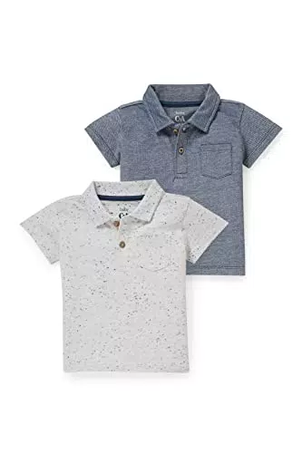 C&A Multipack 2er - Baby-Poloshirt blau 74