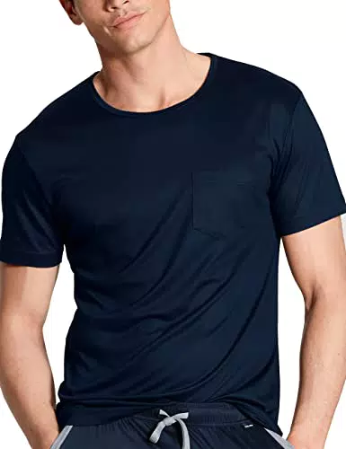Calida Herren 100% Nature Hemd, Saphir Blue, 56