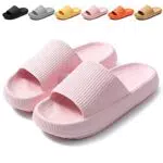 Calish Badeschuhe Herren Damen Cozislides Original Slippers Cloudyzz Schlappen Wolke rutschfeste Badelatschen Hausschuhe Sommer Pantoletten Badeschlappen Flip Flops Indoor/Outdoor