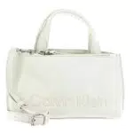 Calvin Klein Damen Ck Set Mini Tragetasche, Dunkles Ecru