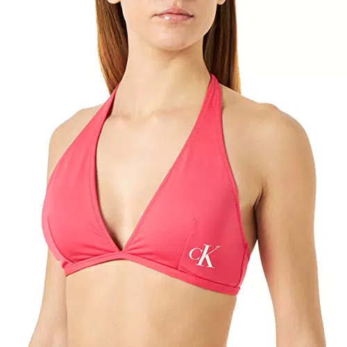 Calvin Klein Damen Bikinitop Neckholder, Rosa, M