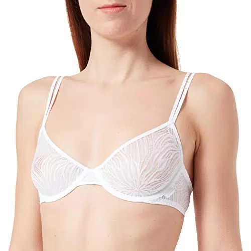 Calvin Klein Damen Demi-Cups BH Unlined mit Bügel, Weiß
