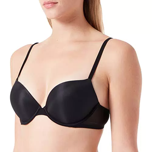 Calvin Klein Damen Push-Up BH mit Bügel, Schwarz, 85C