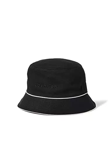 Calvin Klein Damen Set Bucket Hat Andere Mütze, Ck Black