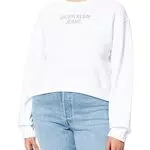 Calvin Klein Jeans Damen Easy INSTITUTIONAL Crewneck Pullover
