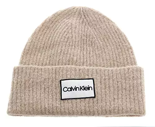 Calvin Klein Lux Wool Beanie Irish Cream