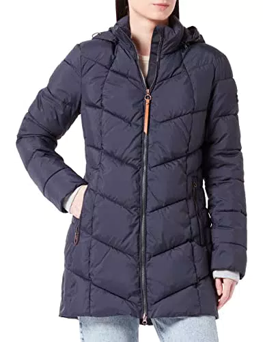 camel active Damen 310210/8R48 Coat, Night Blue, 40