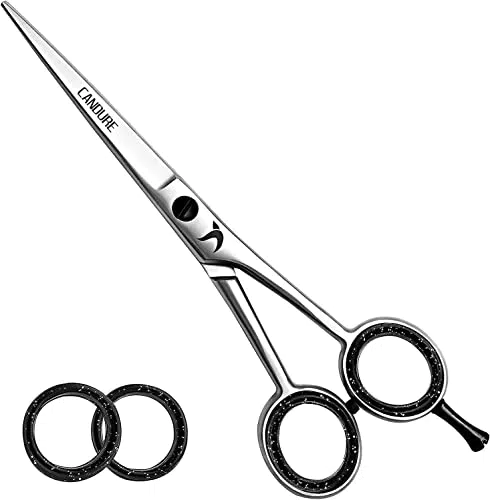 Candure Friseurschere für Professionelle Salons Haarschneideschere -Prämie Schere Haare Schneiden mit Extra Scharfen und Präzisen Schnitten Haarschere für Männer