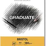 CANSON Graduate - C400110383 Bristol Block, DIN A4, 20 Blatt