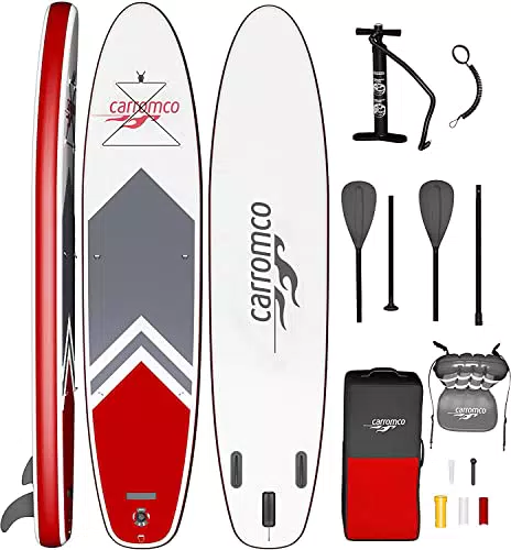 Carromco Stand Up Paddling Board mit Sitz, aufblasbares SUP Board mit Zubehör