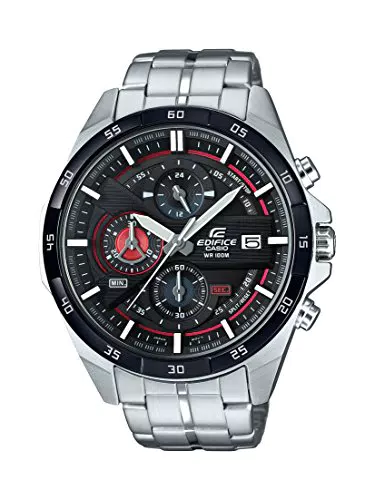 Casio Edifice Herren Massives Edelstahlgehäuse und Edelstahlarmband Uhrenarmband EFR-556DB-1AVUEF